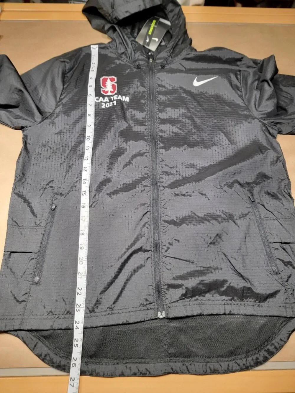 Nike Size M Stanford Cardinal Lightweight Full-Zip Windbreaker Jacket, NEW